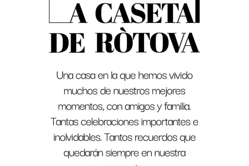 La Caseta De Rotova - Casa Rural Para Desconectar 外观 照片